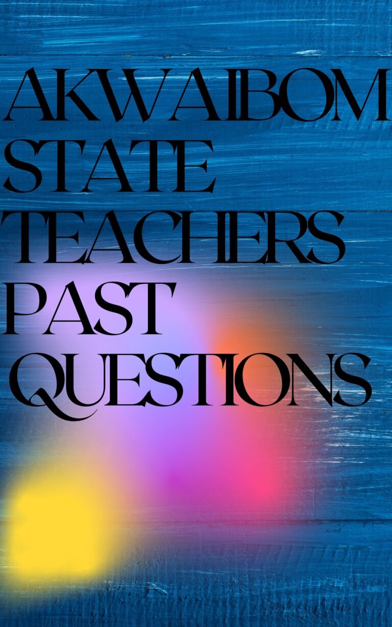 Akwa Ibom State Teachers Past Questions